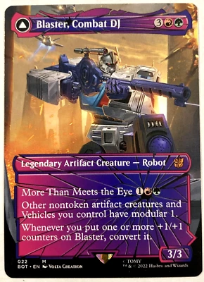 MTG Blaster, Combat DJ SHATTERED GLASS Transformers 22 NM - Image 1 of 4
