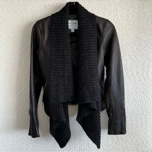 Lucky Brand Women's Leather Shawl Collar Jacket Size XS - Picture 1 of 15