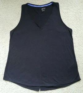 Women's Calvin Klein performance V neck tank top Medium Black - Picture 1 of 6