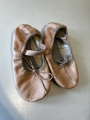 STELLE Girls Boys Kids Size 10 Ballet Dance Shoes Leather Pink Elastic Tie - Image 1 of 4