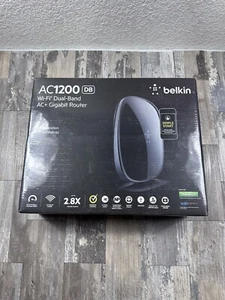Belkin AC 1200 DB WiFi Router Wi-Fi Dual-Band AC + Gigabit Router Factory Sealed - Picture 1 of 6
