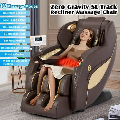 Full Body Zero Gravity Recline Massage Chair SL-Track Shiatsu Heat AI Voice - Image 1 of 4