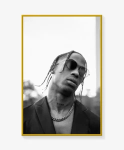 Travis Scott Poster, Music Poster Print, Singer Poster, Art Poster Wall - Picture 1 of 3
