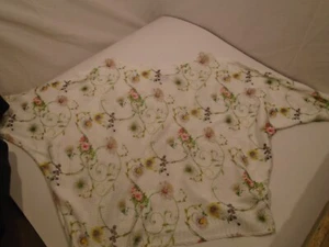 Luisa Ricci Italy Womens Sz M Floral Sheer Cold Shoulder Batwing Sweater - Picture 1 of 4