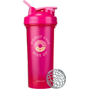 Blender Bottle Special Edition 28 oz. Shaker with Loop Top - Donut Ever Give Up
