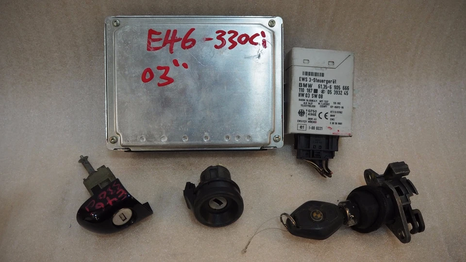 BMW E46 330Ci 2003 ECU JUEGO DE LLAVES #523 Foto 1 de 1
