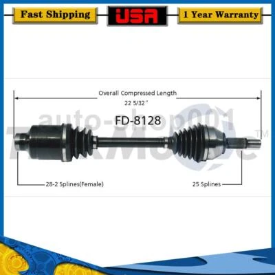 Eje delantero derecho CV eje articulado para Ford Focus 2011 2010 2009 2008 2007 2006 Foto 1 de 2