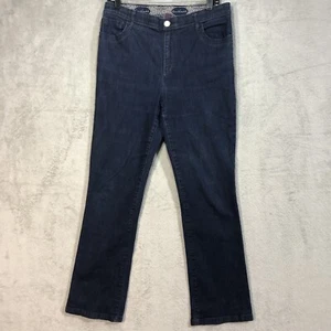 Gloria Vanderbilt Bootcut Jeans Women's Size 10 Short Blue Mid Rise Dark Wash - Picture 1 of 7