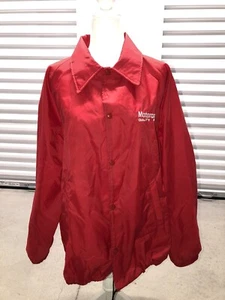 Vintage MVP Windbreaker Jacket Red Mens Size XL Made In USA 80s Motorcraft - Picture 1 of 8