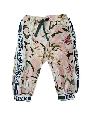 Pantalones deportivos Dolce & Gabbana rosa caramelo lilio para niños Foto 1 de 4