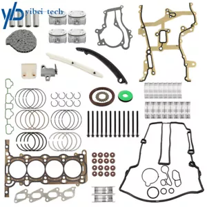 For 2011 2012-2016 Buick Chevrolet 1.4L Gasket Piston Bearing Timing Chain Set - Picture 1 of 13