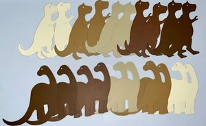20 adornos troquelados de papel cartucho de dinosaurios - Imagen 1 de 23
