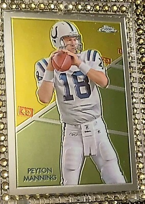 2009 Topps Chrome Peyton Manning CHICLE #40 Indianapolis Colts  - Image 1 of 4