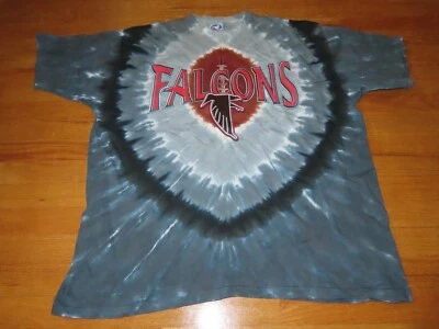 Vintage Liquid Blue Label - ATLANTA FALCONS (2XL) Tie-Dye T-Shirt Foto 1 de 4
