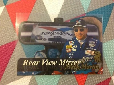 1999 Press Pass Vip Mark Martin Promo Sample card Rear View Mirror Valvoline - Image 1 of 2