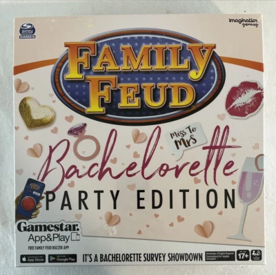 Family Feud Bachelorette Party Edition Board Game - New Sealed - Adult 17+ - Image 1 of 4