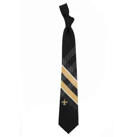 NFL New Orleans Saints Grid Necktie - Men's Necktie Cover