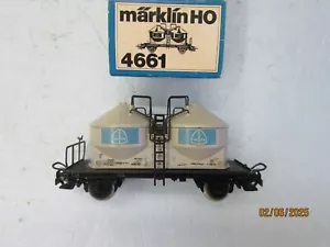 HO - Marklin 4661 - Double Silo Car "QUARZWERKE" of the DB - LNIB - Picture 1 of 9