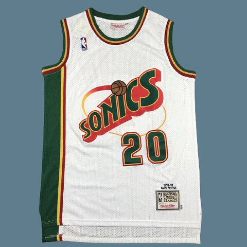 20 Gary Payton Seattle Supersonics Throwback Swingman Jersey - White Cover