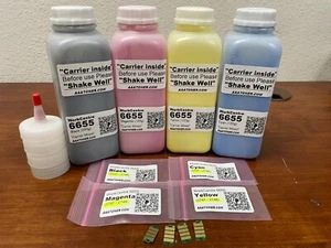 (200g/120g) HC Toner Refill for Xerox WorkCentre 6655 + 4 Chip (2747 ~ USA) - Picture 1 of 6