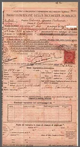GF0344 Documents: Rare Stamped Card Registry Cattle Catania '19 - Picture 1 of 1