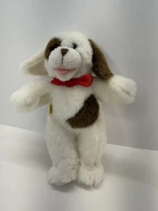 Build A Bear Plush Puppy Dog 6” Brown White Red Scarf Magnetic Stuffed Animal - Picture 1 of 11
