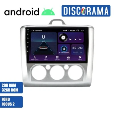 AUTORADIO ANDROID FORD FOCUS 2004-2011 STEREO AUTO TOUCH 9" WIFI NAVIGATORE - Immagine 1 di 4