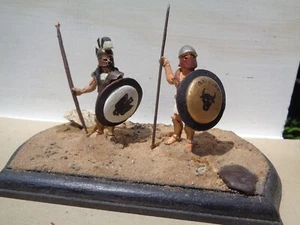Stadden, Greek hoplite Warriors diorama, well painted lead 54mm, TD - Picture 1 of 3