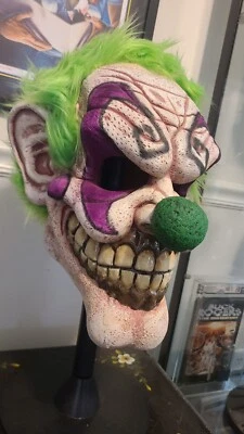 Crazy Evil Clown Adult Oversized High End 2024 Maskfest Exclusive Halloween Mask - Image 1 of 4