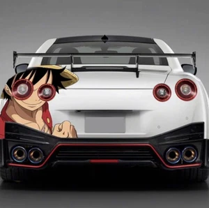 ANIME ONE PIECE VINYL GRAPHICS CAR STICKER REAL END CAR BACK STICKER FIT ANY CAR - Picture 1 of 4