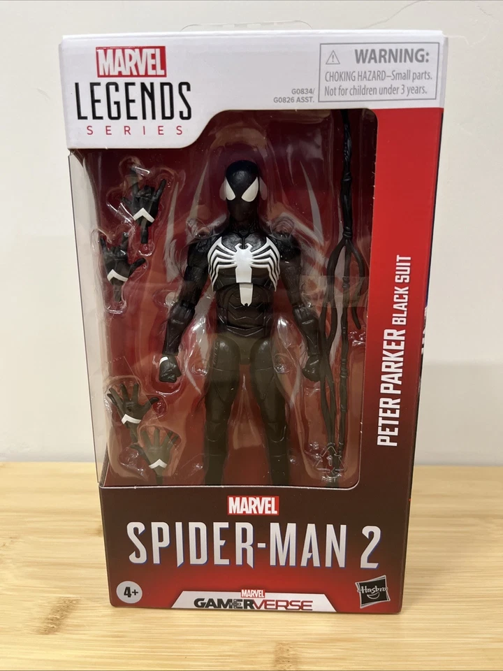Hasbro Spider-Man Marvel Legends Gamerverse Peter Parker Black Suit 6" Figure