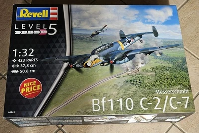 Revell 04961 Messerschmitt Bf110 C-2/C-7 * 1/32 wie neu, sehr großer Karton! TOP - Bild 1 von 4