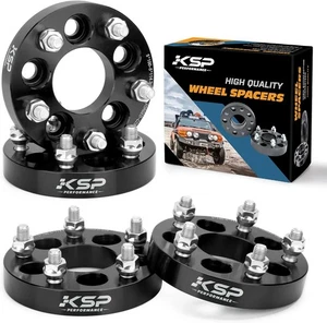 KSP 4pcs 1'' 5x100 to 5x114.3 12x1.5 Wheel Spacer Adapter for Toyota Chevy Dodge - Picture 1 of 9