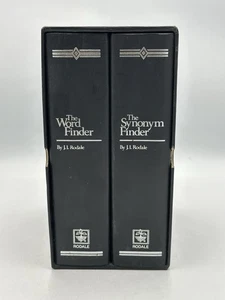 The Word Finder & The Synonym Finder J.I. Rodale Rodale Books Black 2-Volume Set - Foto 1 di 6