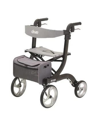 Nitro Rollator, Black with 10" Casters - Image 1 of 4