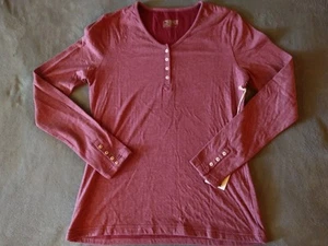 Mountain Khakis Shirt Women's Small Virginia City Henley Outdoor Camping Travel - Picture 1 of 8