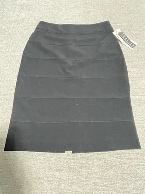 Vestido largo para mujer Thalian falda negra talla 6 lápiz plisado dobladillo Foto 1 de 4