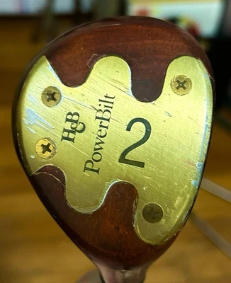 H&B Powerbilt Citation 2 Wood Persimmon See Pix RH VG Steel Shaft Regripped - Image 1 of 4
