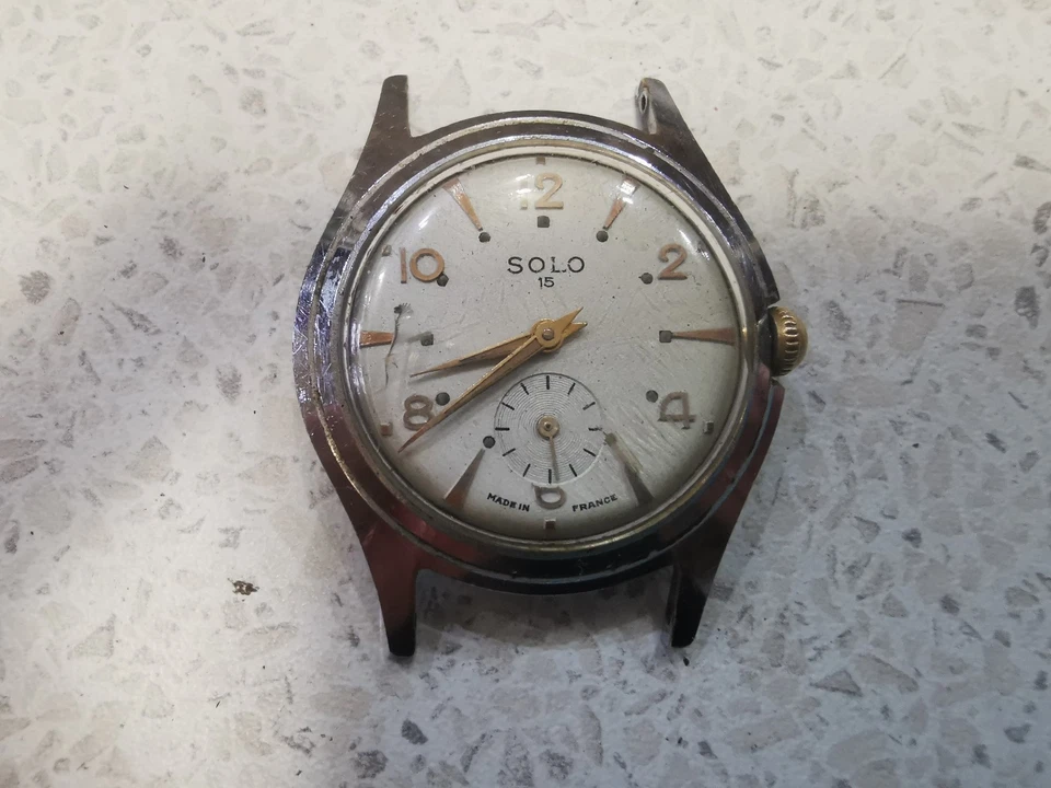 vintage FRENCH MADE MEN watch SOLO - Image 1 of 4