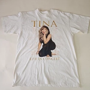 Vintage Tina Turner Live In Concert Tour Graphic T Shirt Men's L Made In USA - Picture 1 of 6
