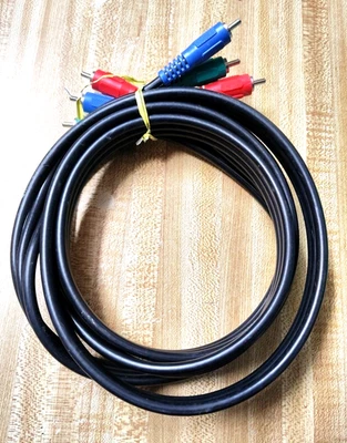 RCA HDTV 3 Way 5.50' Component Video Cable RGB Red Green Blue - Image 1 of 4