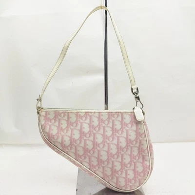 NO TARIFF Christian Dior Shoulder Bag Pink PVC 2335278 - Image 1 of 4