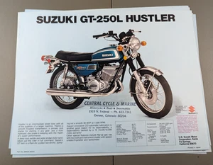Suzuki GT-250L Hustler &  GT-185L Adventurer Motorcycle Advertising Brochure  - Picture 1 of 2