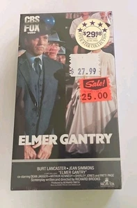 Elmer Gantry VHS SEALED Watermarks CBS Fox NO BARCODE Burt Lancaster VTG - Picture 1 of 8