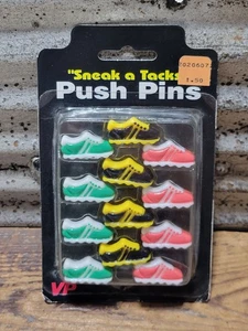 Vintage 1990s NOS Sneak A Tacks Sneaker Shoe Push Pins Attack New In Package  - Bild 1 von 3