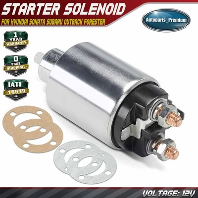 12V Starter Solenoid Switch for Hyundai Sonata Subaru Outback Forester Impreza - Image 1 of 4