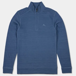 Tommy Bahama 1/2-Reißverschluss Pullover - Neu mit Etikett Herren Medium Dockside blau - #48565-D8 - Bild 1 von 3