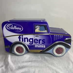 Cadbury’s Fingers Minis Retro Purple Van Shaped Tin (Empty) 2007 22cm X 10cm - Picture 1 of 17