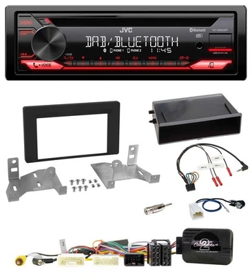 JVC CD DAB USB Bluetooth Lenkrad Autoradio für Toyota Aygo AB7 ab 2022 schwarz - Bild 1 von 4