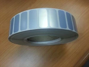 Thermal Transfer Silver Polyester/Mylar 1.25" x 0.5" label roll,1" core,qty 2000 - Picture 1 of 1